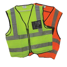 Econo Hi-Viz Two-Tone Reflective Safety Vest c/w Zip & ID Pouch